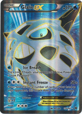 Glalie EX 155/162 Full Art - Pokemon XY Break Through Card