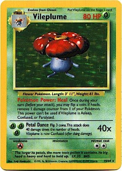 Pokemon Jungle Holofoil Card - Vileplume 15/64