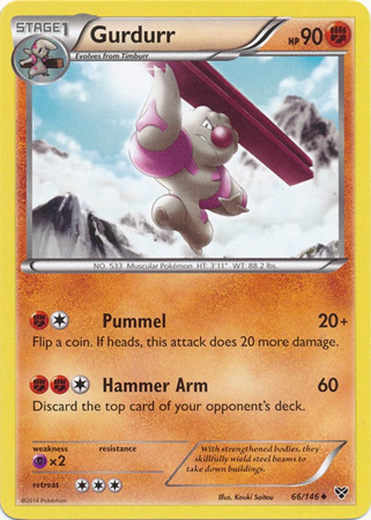 Gurdurr 66/146 - Pokemon XY Uncommon Card