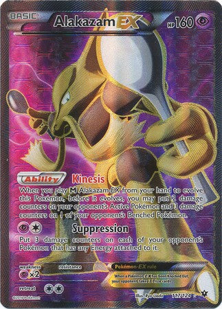 Alakazam EX 117/124 Full Art - Pokemon XY Fates Collide Card