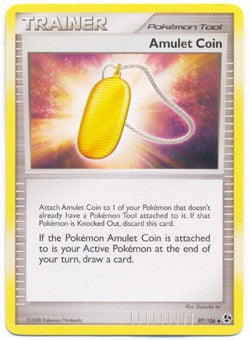 Pokemon Diamond & Pearl Great Encounters - Amulet Coin (Uncommon) Card