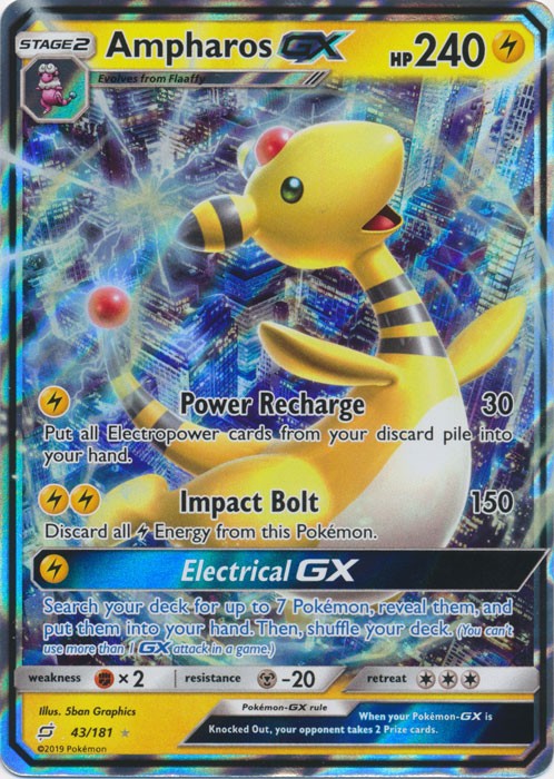 Ampharos-GX - 43/181 Pokemon » SM Team Up