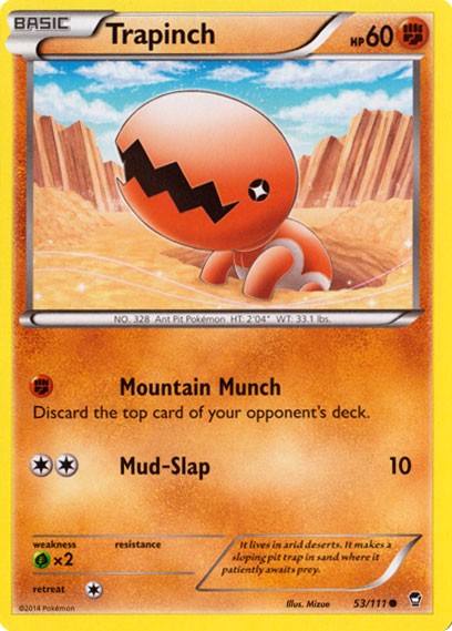 Trapinch 53/111 - Pokemon XY Furious Fists Card