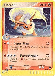 Pokemon Sandstorm Holo Rare Card - Flareon 5/100