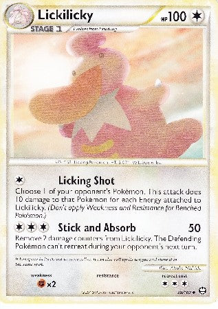 Pokemon Card HS Triumphant Lickilicky Uncommon 38/102