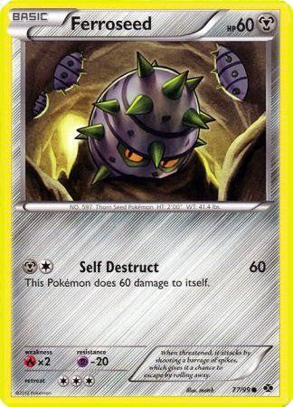 Pokemon Next Destinies Reverse Holo Common Card - Ferroseed 77/99