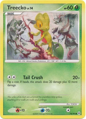 Pokemon Platinum Arceus Single Common Treecko 78/99