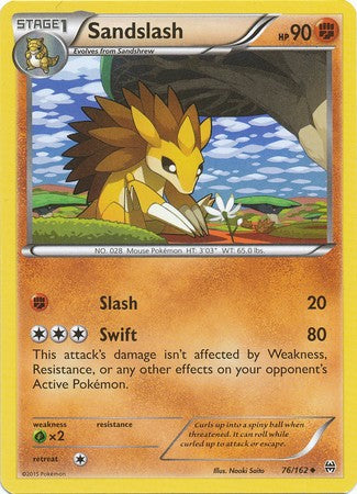 Sandslash 76/162 Uncommon - Pokemon XY Break Through Card
