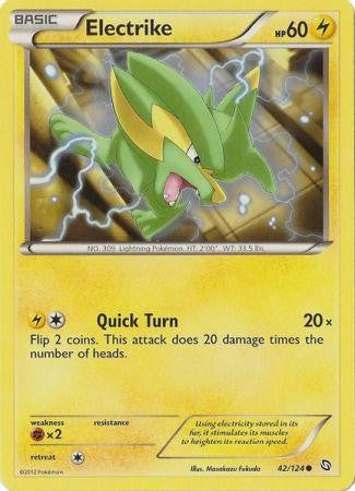Electrike 42/124 - Pokemon Dragons Exalted Common Card