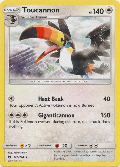 Toucannon - 166/214 Pokemon » SM Lost Thunder Rare