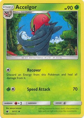 Accelgor 9/111 Uncommon - Pokemon Crimson Invasion Card