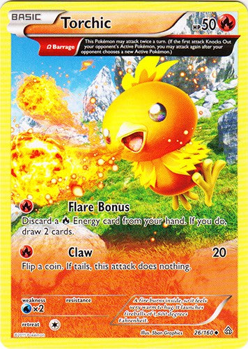 Torchic 26/160 - Uncommon Pokemon XY Primal Clash Card