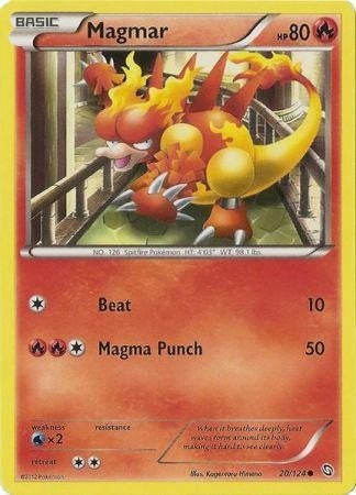 Magmar 20/124 - Pokemon Dragons Exalted Common Card