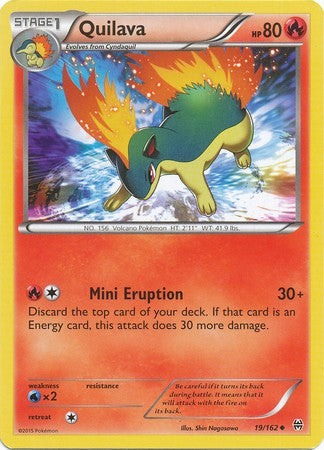 Quilava 19/162 Uncommon - Pokemon XY Break Through Card