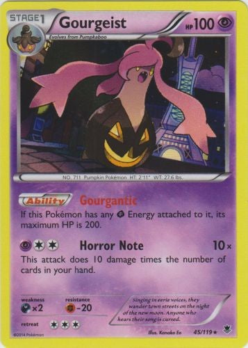 Gourgeist 45/119 - Pokemon XY Phantom Forces Holo Rare Card