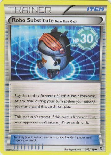 Robo Substitute 102/119 - Trainer Pokemon XY Phantom Forces Card