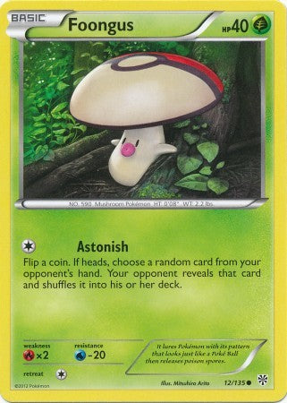 Foongus 12/135 - Pokemon Plasma Storm Common Card