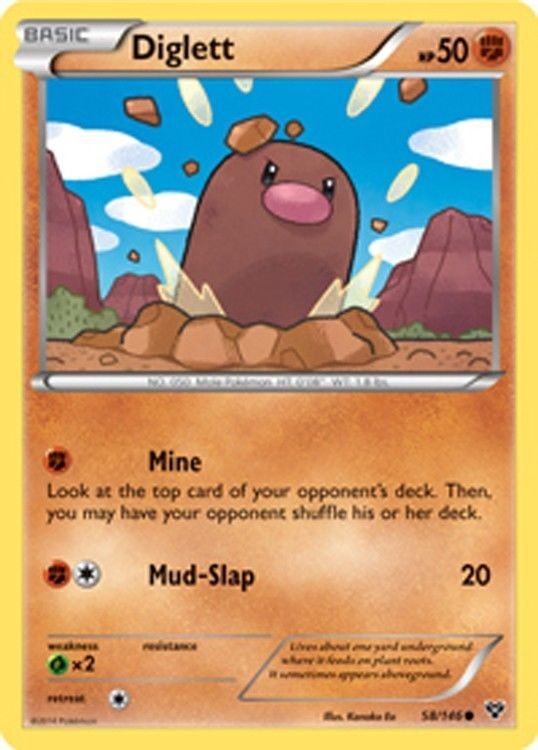 Diglett 58/146 - Pokemon XY Common Card