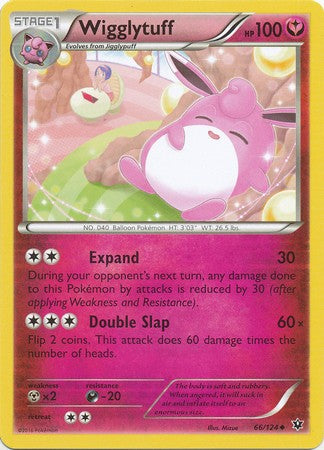 Wigglytuff 66/124 Uncommon - Pokemon XY Fates Collide Card