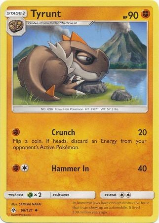 Tyrunt 68/131 Uncommon - Pokemon Sun & Moon Forbidden Light Card