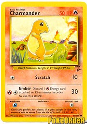 Pokemon Base Set 2 Common Card - Charmander 69/130
