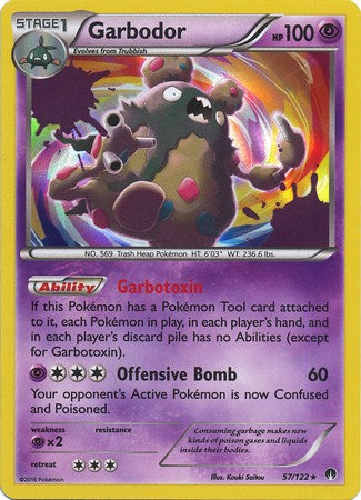 Garbodor 57/122 Holo - Pokemon XY Breakpoint Card
