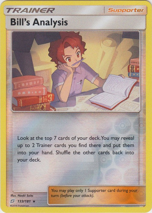 Bill's Analysis - 133/181 (Reverse Foil) Pokemon » SM Team Up Holo Rare
