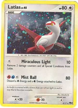Pokemon Latias 3/17 Holo Rare Promo Single Card