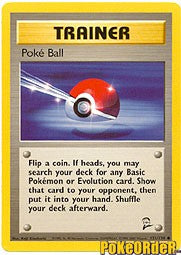 Pokemon Base Set 2 Common Card - Trainer PokeBall 121/130