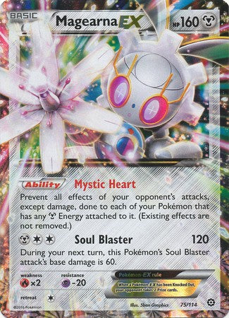 Magearna EX 75/114 Ultra Rare - Pokemon XY Steam Siege Card