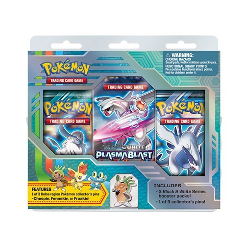 Pokemon Black & White 3-Pack Blister Pack With Collector's Pin