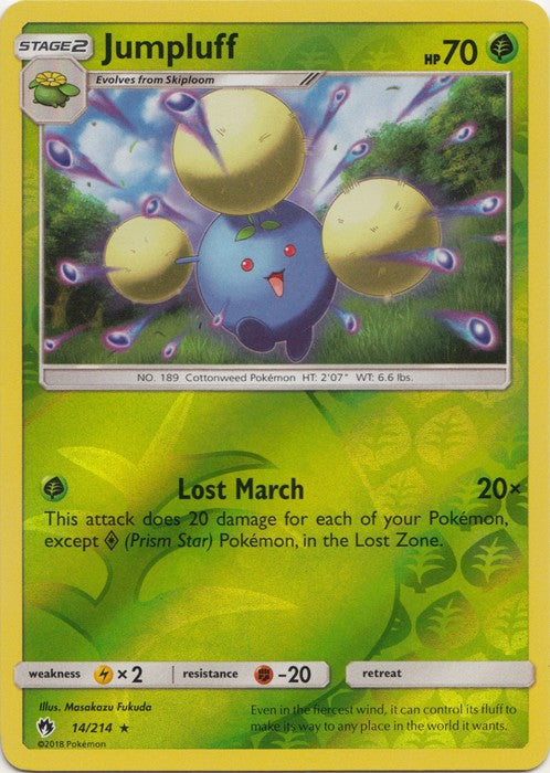 Jumpluff - 14/214 (Reverse Foil) Pokemon » SM Lost Thunder hr