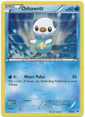 Oshawott BW03 - Pokemon Black & White Holo Rare Promo Card