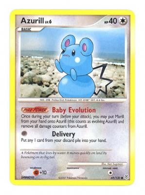 Pokemon Diamond & Pearl Common Card - Azurill 69/130 PokeOrder.com Pokemon Diamond & Pearl Common Card - Azurill 69/130 PokeOrder.com