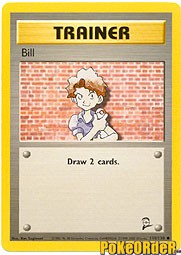 Pokemon Base Set 2 Common Card - Trainer Bill 118/130