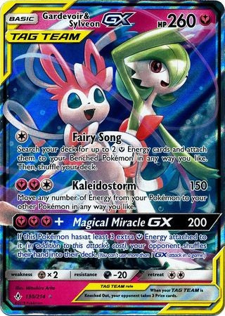 Gardevoir & Sylveon GX - 130/214 - Sun & Moon: Unbroken Bonds Ultra Rare