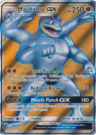 Machamp GX 135/147 Full Art - Pokemon Sun & Moon Burning Shadows Card