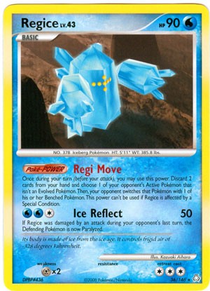 Pokemon Legends Awakened Rare Card - Regice 36/146