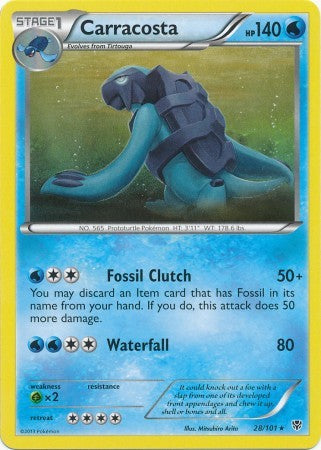 Carracosta 28/101 - Pokemon Plasma Blast Rare Card