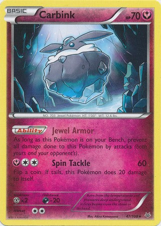 Carbink 47/108 Rare - Pokemon XY Roaring Skies Card
