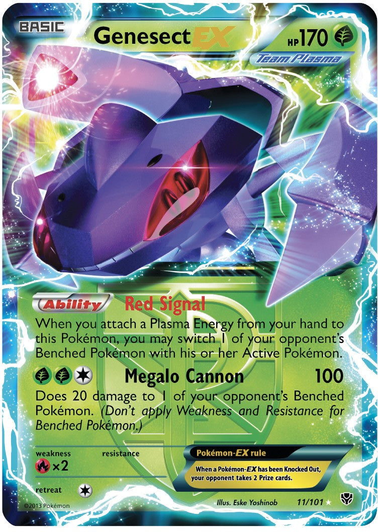 Genesect EX 11/101 - Pokemon Plasma Blast Ultra Rare Card