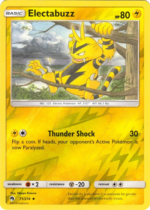 Electabuzz - 71/214 (Reverse Foil) Pokemon » SM Lost Thunder Uncommon