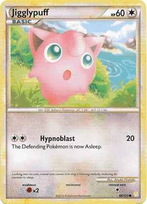 Pokemon HeartGold SoulSilver Single Card Common Jigglypuff 68/123