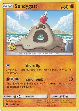 Sandygast 74/149 Common - Pokemon Sun & Moon Base Set Single Card