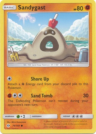 Sandygast 74/149 Common - Pokemon Sun & Moon Base Set Single Card