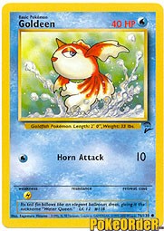 Pokemon Base Set 2 Common Card - Goldeen 76/130