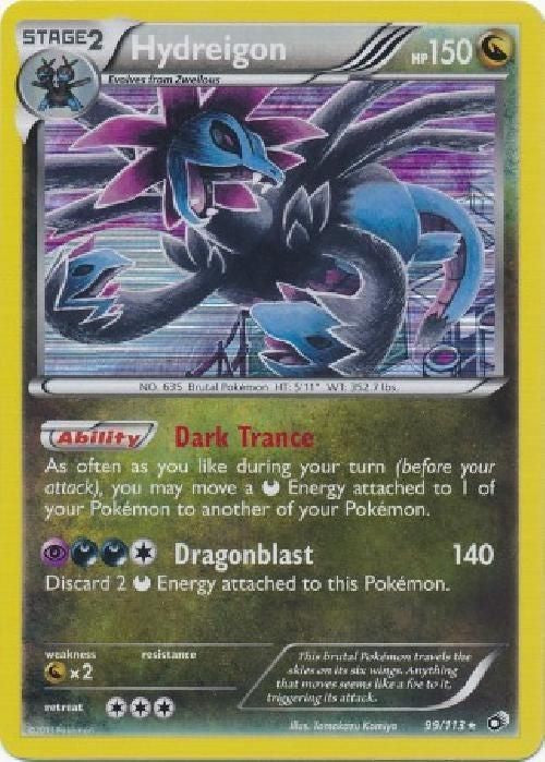 Hydreigon 99/113 - Pokemon Legendary Treasures Holo Rare Card
