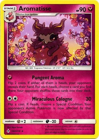 Aromatisse : Sun AND MOON - UNBROKEN BONDS 142/234 - Pokemon Single Card Aromatisse : Sun AND MOON - UNBROKEN BONDS 142/234 - Pokemon Single Card