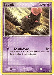 Pokemon EX Emerald Common Card - Spoink 65/106