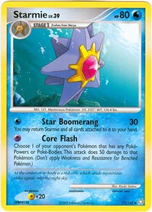 Pokemon Legends Awakened Uncommon Card - Starmie 71/146